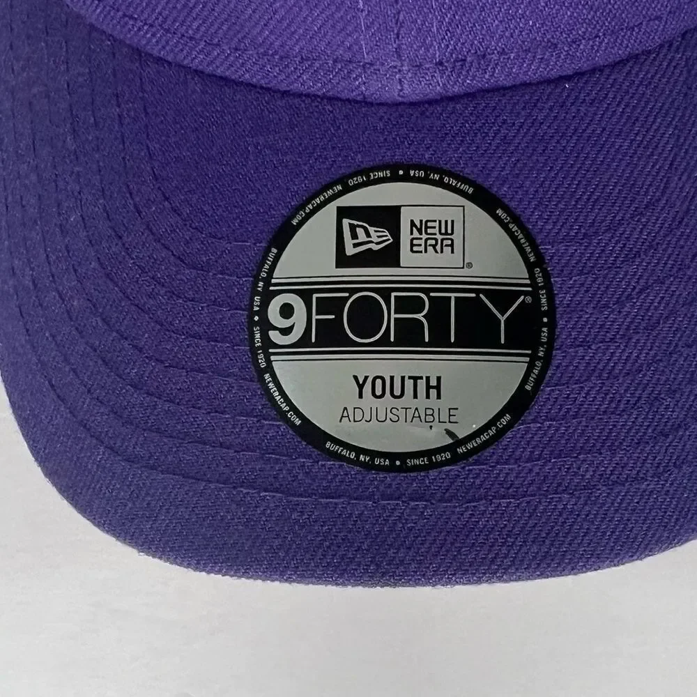 New Era Youth Adjustable 9Forty Phenix Suns Basketball Purple Textile Cap